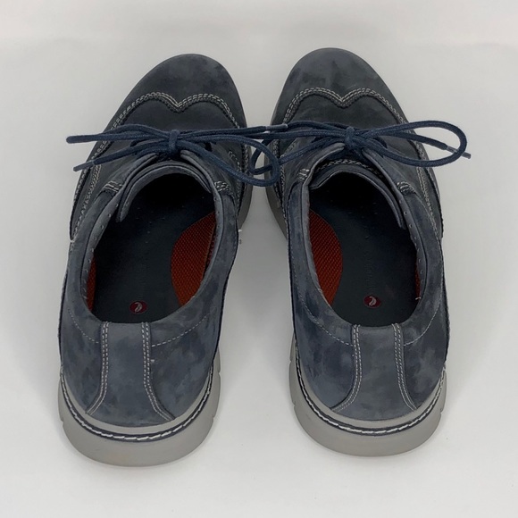 Clarks | Uubyner Way Navy Nubuck Leather Oxford | size 10.5 main image 6